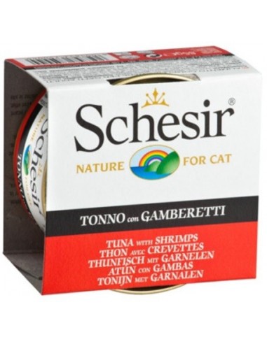 Comida húmeda para gatos adultos Schesir atún con gambas 85 g · Schesir ·  El Corte Inglés