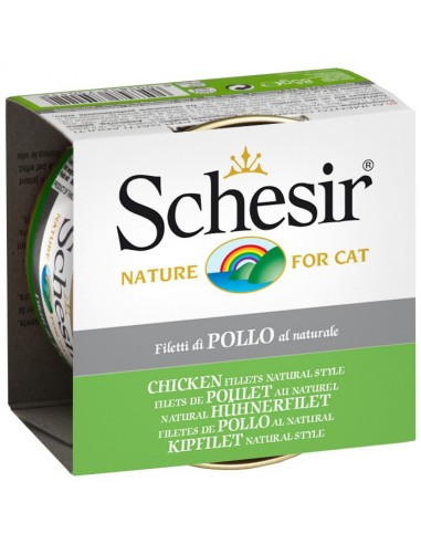 Schesir Cat Filetes de Pollo al Natural 85 gr 8005852750532