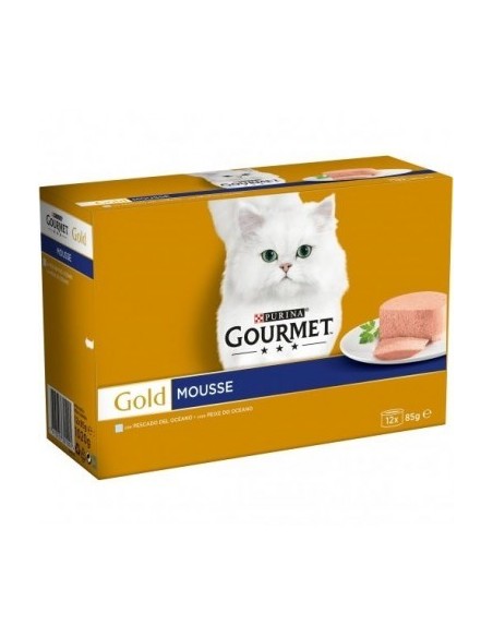 Purina Gourmet Gold Cat Adult Pack Mousse Mix 12 x 85 gr