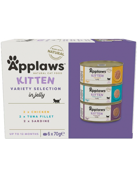 Applaws Kitten Selecció Variada en Gelatina 6x70gr