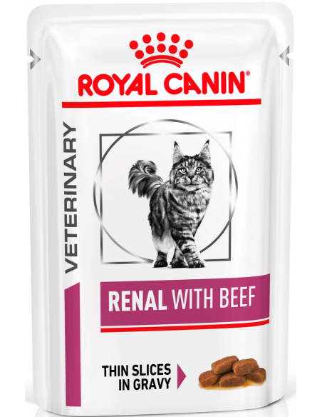 Royal Canin Veterinary Diet Cat Renal with Beef Gravy 85 gr