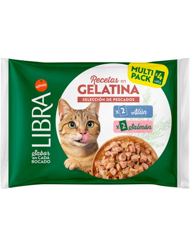 Libra Cat Adult Selecció de Peixos en Gelatina...