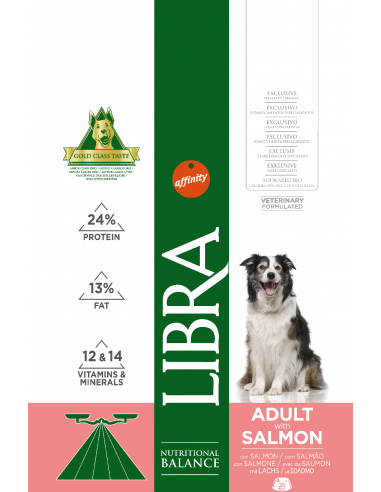 Libra Dog Adult 3 kg. Pienso Perros Adultos Todas las Razas Dieta Normal Salmón 8410650216638