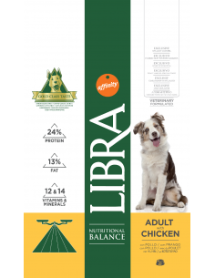 Libra Dog Adult 3 kg. Pienso Perros  Adultos  Todas las Razas  Dieta Normal Pollo 8410650170312