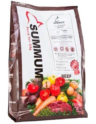 Summum Beef Adult Ternera 5 Kg. Pienso Perros Adultos Todas las Razas Dieta Normal Ternera