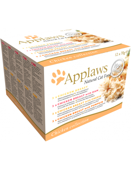 Applaws Adult Multipack Pollo 70 gr x 12. 5060333437374